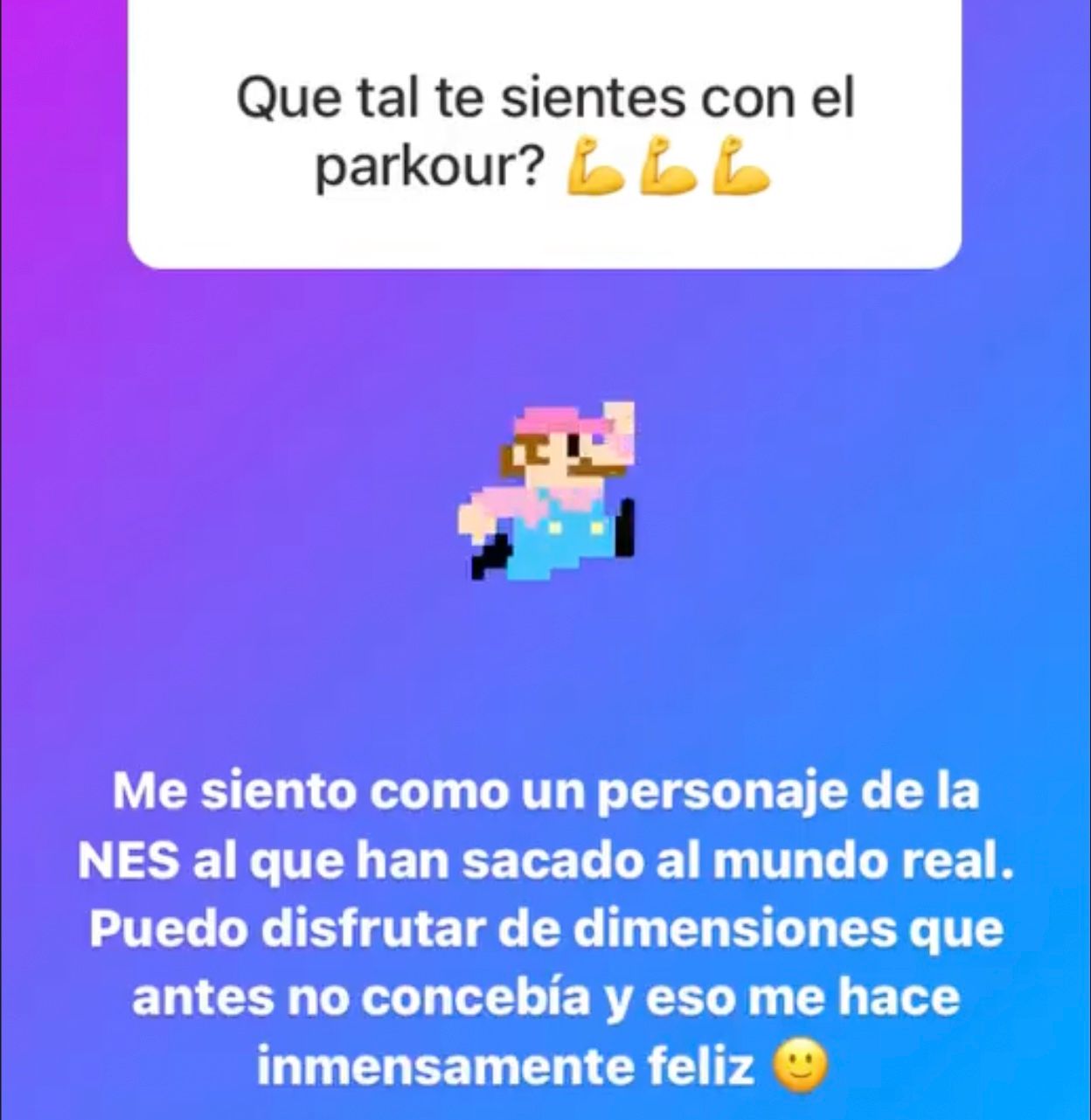 ¿Qué tal te sientes con el parkour?